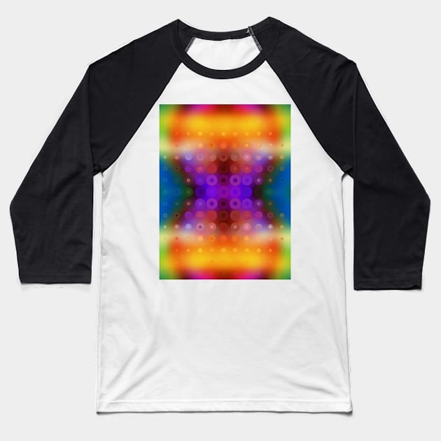 Colorful abstract Baseball T-Shirt by marina63